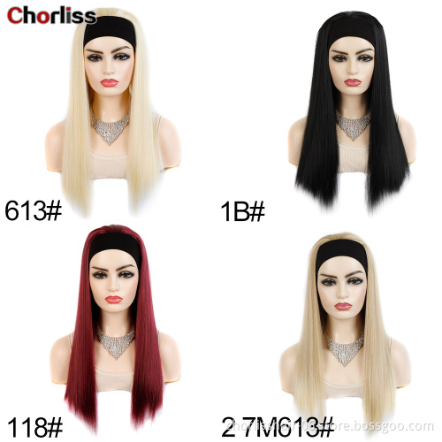 18 Inches Blonde Box Braided Wigs With Headband Attached For Black Women Drawstring Wholesale Afro Synthetic Hair Headband Wigs
